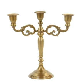 3 Arm Metal Candelabra Candle Holder Centerpiece