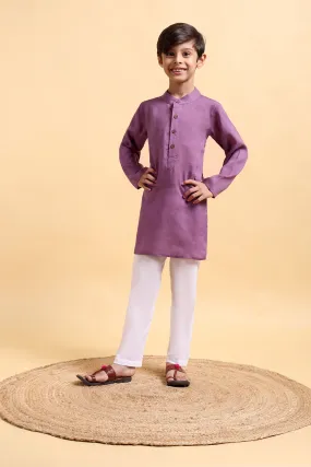 Boys Purple Modal Kurta & Pajama