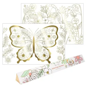 BUTTERFLY THEMED COLORING POSTERS