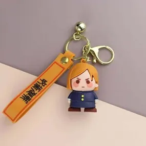 Cute 3D Nobara Silicone Lanyard Keychain | Durable | Stylish