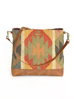 DAVINA - KILIM & LEATHER CROSS BODY SLING BAG