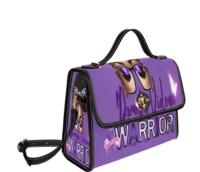 Domestic Violence Warrior Canvas Bag-Deep Purple