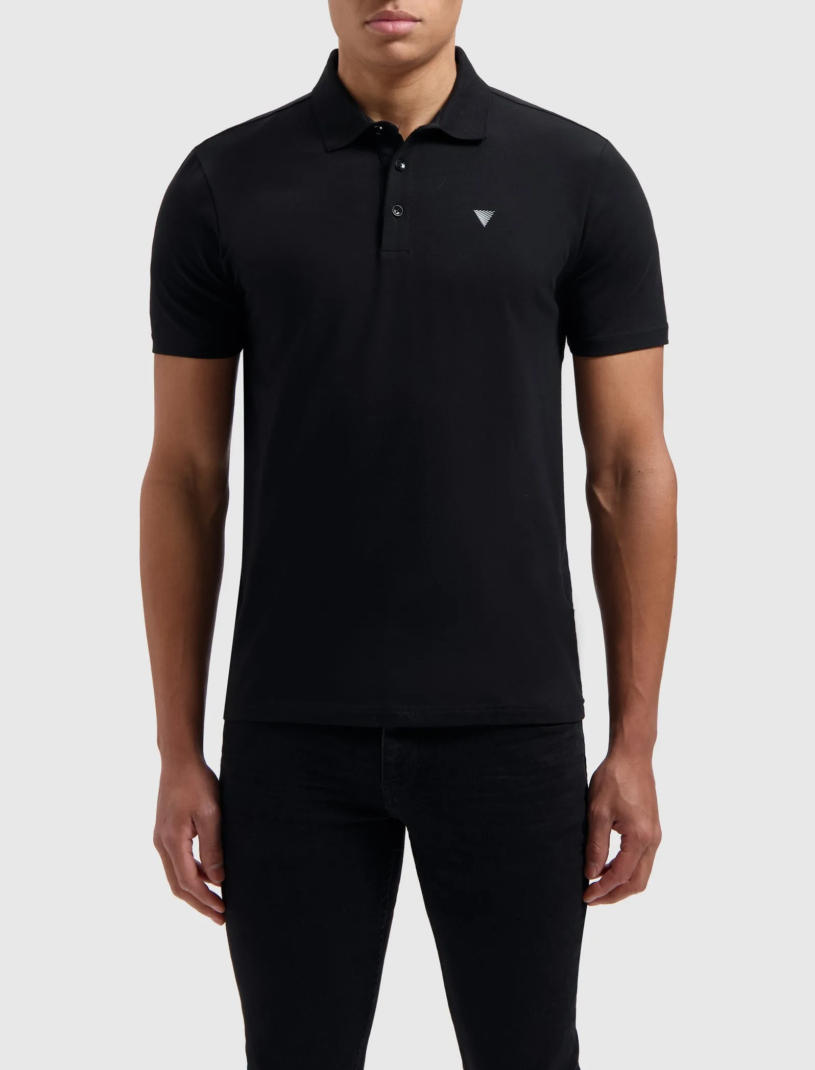 Essential Triangle Polo | Black