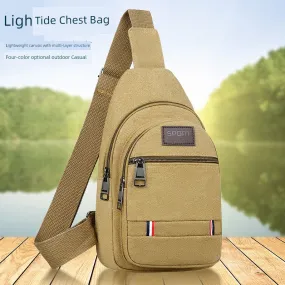 Fashion Backpack Shoulder Bag Multifunctional Sports Messenger Bag New New Waist Bag Canvas Men Chest Bag Men's Bags