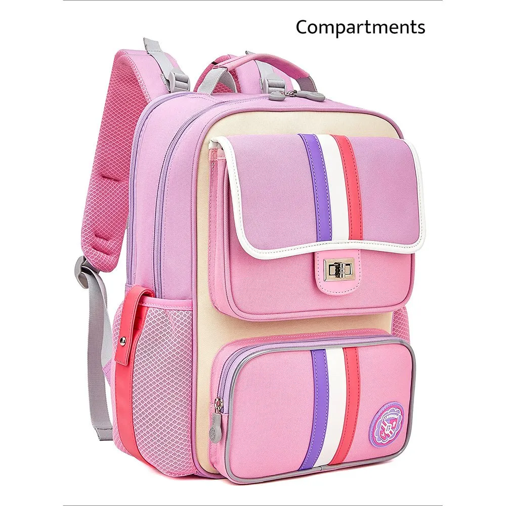 Little Surprise Box,3 stripes Ergonomic School Backpack for Kids.