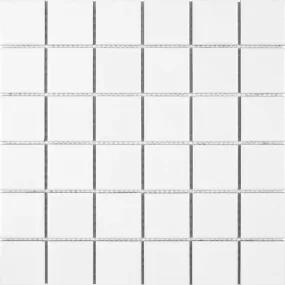 Porcelart White Matte, 2" x 2" - Porcelain Tile