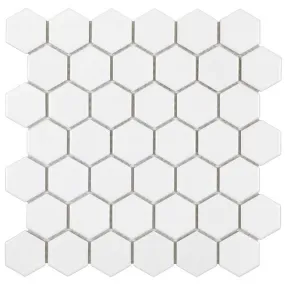 Porcelart White Matte, Hexagon - Porcelain Tile