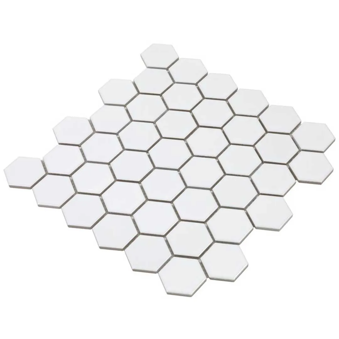 Porcelart White Matte, Hexagon - Porcelain Tile