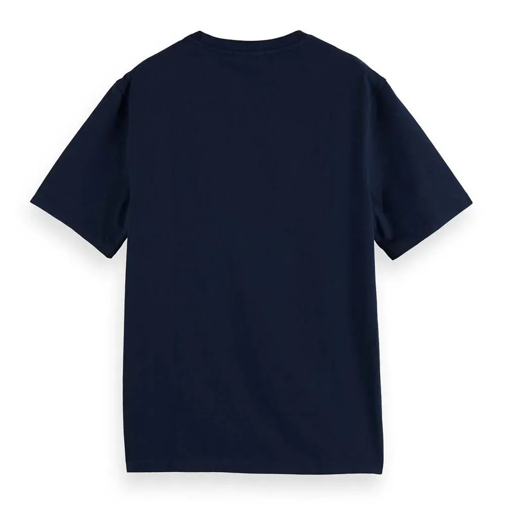 Regular Fit Chest Artwork T-Shirt (Navy Blue) - S1745680002