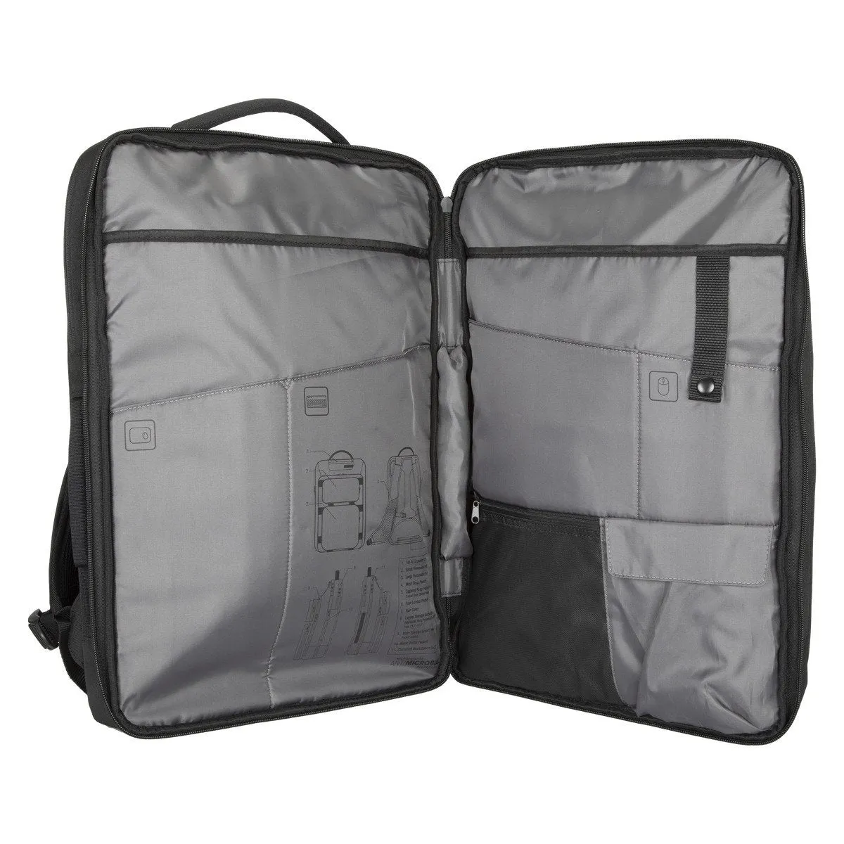 Targus 15-17.3" 2 Office Antimicrobial Backpack, Carrying Case for Notebook - TBB615GL