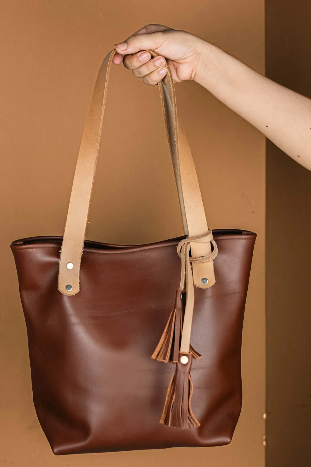 The Julie - Deep Brown Tote Bag