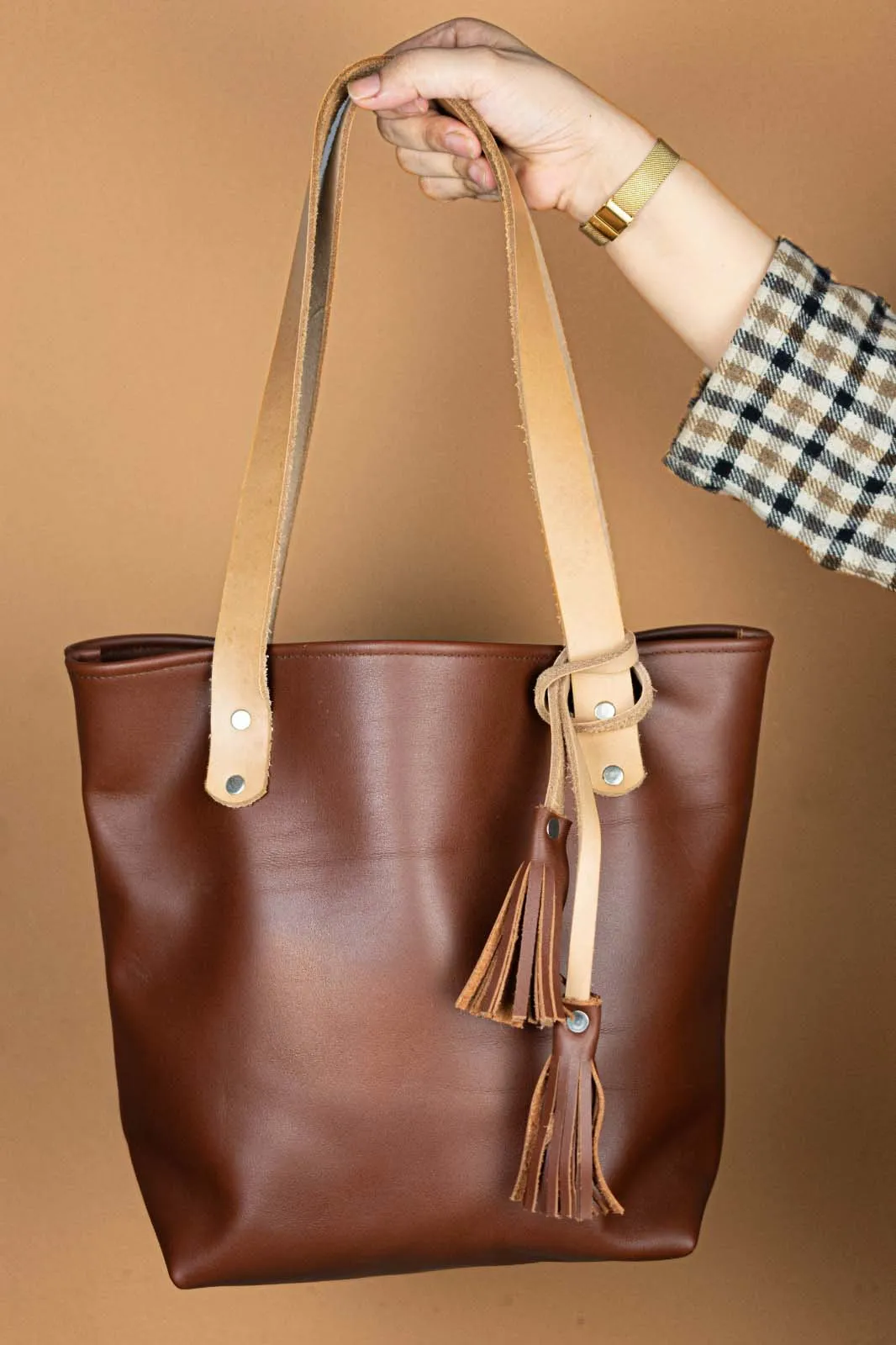 The Julie - Deep Brown Tote Bag