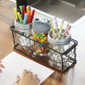 Wire Caddy for 3 mason jars